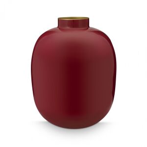 Wazon dekoracyjny metalik owalny 32cm Ciemnoczerwony 131509540 - Pip Studio