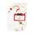 White and Red Metal Snowman Decoration with Bell - Let it snow 65473450