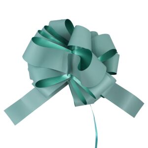Close-up of Brizzolari Turquoise 35cm Gift Bow - Nonbrand Gift ribbon & bow