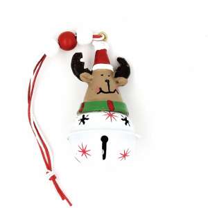 Multicolored Metal Ornament - Reindeer Bell 65473585 - Nonbrand Christmas Decoration