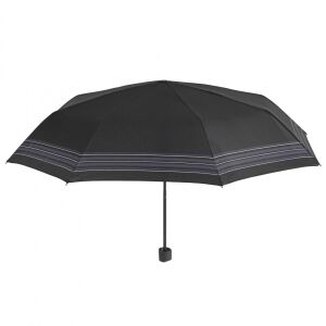 Parasolka męska MINI manualna Perletti w paski czarno-niebieskie 131507223 - Parasol
