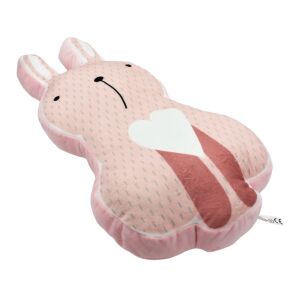 Pink Plush Bunny Pillow - 50x9cm Animal Shaped Decorative Cushion - Decorative Pillow