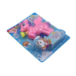 Bubble Blow Unicorn bubble gun in pink packaging - Bubble Blower