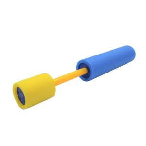 Син и жълт воден пистолет от пяна - 26 см плаваща водна играчка - Воден пистолет