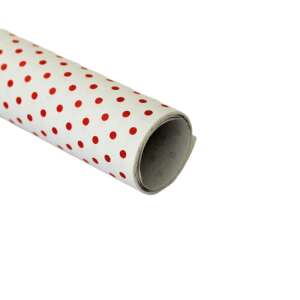 Red polka dot wrapping paper roll - Gift wrapping