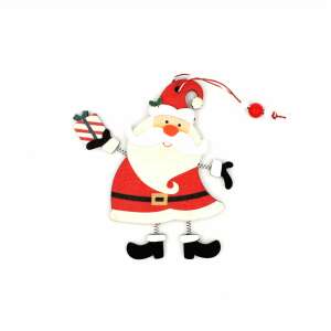 Wooden Decoration - Santa Claus with Gift 65475549 - Nonbrand Christmas Decoration