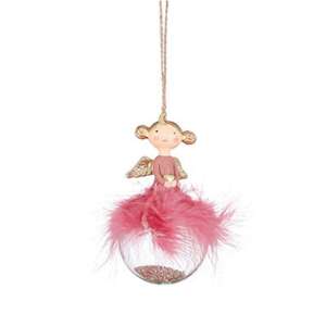 Decorațiune House of Seasons îngeraș fucsia 65475580 - Dekoracja świąteczna