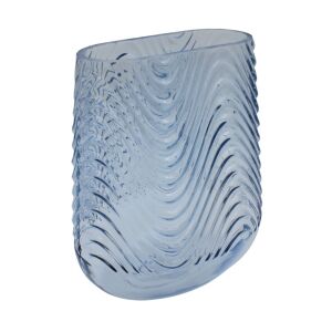 Decorative Glass Vase Blue 21x17x13 cm 131509025 - Vase