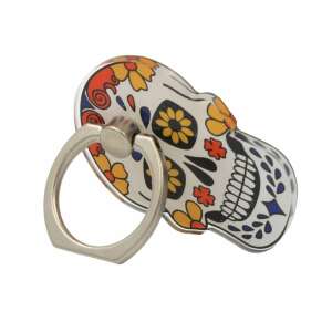 Smiling Skull Phone Ring Holder 65476291 - Sticker, Magnet