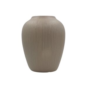 Beżowy ceramiczny wazon dekoracyjny 14x14x17cm