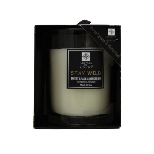 Aroma di Rogito Stay Wild Illatos Gyertya - Édes Fű & Pitypang - 200g 131508971