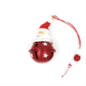 Ornament clopoțel roșu Karácsonyi Mikulás - Nonbrand Decorațiuni de Crăciun