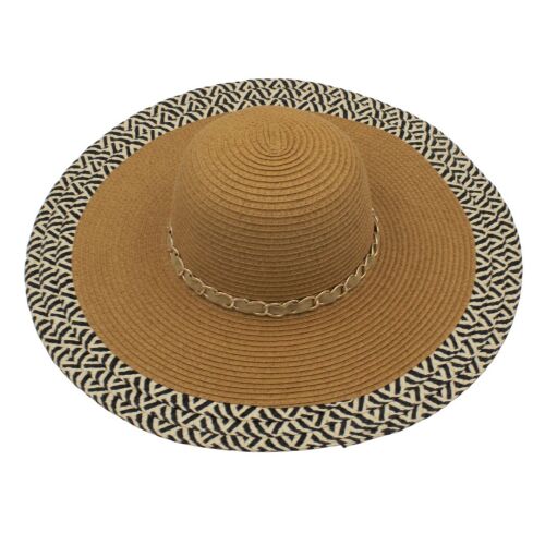 Női Strandsapka - Bézs Széles Karimájú