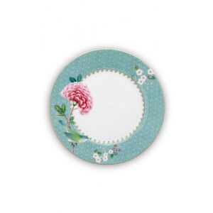 PIP Studio Blushing Birds blue porcelain plate, 21 cm, floral and bird design - Easy Life Design