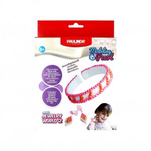 Paulinda Modeling Pearl jewelry making kit for girls, pink bracelet and earrings craft set - Jewelry Making Kit