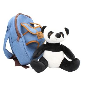 Perletti Be My Friend Panda Plüss Hátizsák - 21 cm, levehető panda plüss játékkal - Perletti