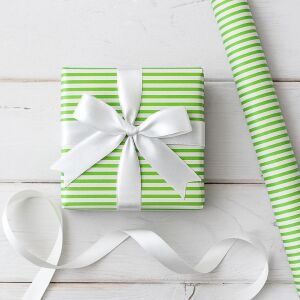 White and Green Graphic Gift Wrapping Paper 137934322 - Gift wrapping