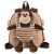 Close-up of Perletti Monkey Backpack with Plush Toy