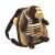 Angled View of Perletti Monkey Backpack and Plush Toy