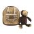 Perletti Monkey Backpack with Plush Toy, 'Be my friend' Collection