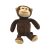 Perletti Monkey Plush Toy, Brown Stuffed Animal