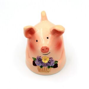 Malac Pig Mug with Flowers - 2-in-1 Decoration and Mug - Mug