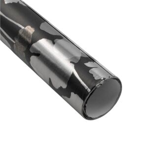 Srebrna koniczyna, czarny papier do pakowania 131508426 - Pakowanie prezentów