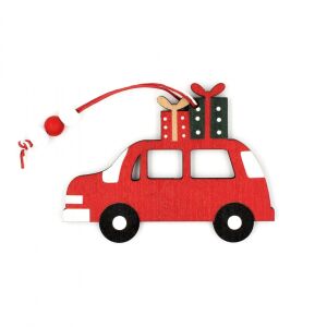Fa Christmas tree ornament - Red car with gifts - Nonbrand Christmas Decoration