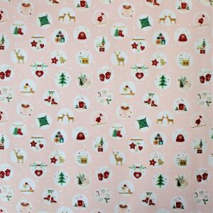 Christmas Wrapping Paper 200x70cm Pink Balls 131508179 - Gift wrapping