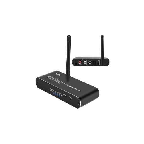 Bluetooth 5.0 audio adó és vevő, digitális-analóg átalakító adapterrel