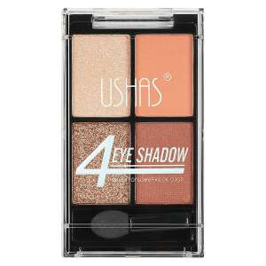 Ushas Urban 4 Lidschatten-Palette, #2, 4 Lidschatten-Farben, matt und schimmernd, perfekt für einen verführerischen Make-up-Look - Lidschatten