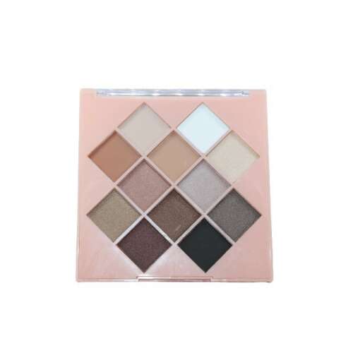 ProMakeup For me Only szemhéjfesték paletta, 12 szín, semleges árnyalatok, tökéletes mindennapi és esti sminkhez