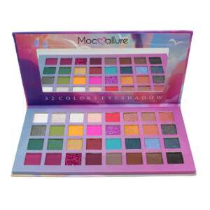 Mocallure Mysterious Kiss Lidschattenpalette, 32 Farben, geöffnete Palette mit allen Farbtönen - Lidschatten