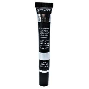 Lady Model Bye Bye Under Eye Wodoodporny Korektor, Pełne Krycie Anti-Aging Formula, 102 Kremowy Naturalny, 20 ml - Korektor