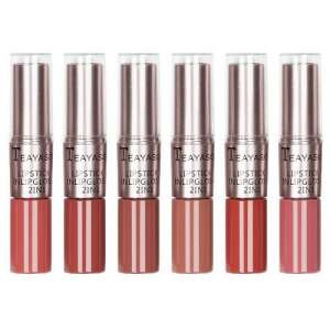 Комплект от 6 матови червила и гланц за устни Teayason, 2 в 1, 6 различни нюанса - Уста
