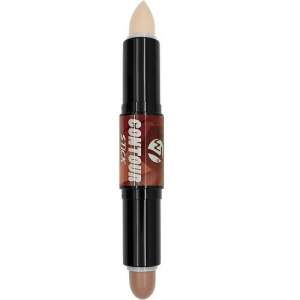 W7 Contour Stick, doppelseitiger Konturstift mit Bronzer und Highlighter, Make-up-Werkzeug zum Konturieren und Hervorheben - W7
