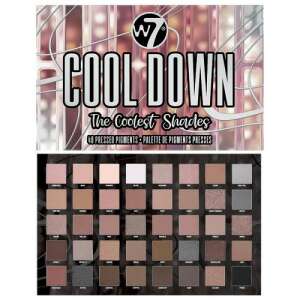 W7 Cool Down Lidschatten-Palette, 40 gepresste Pigmente, Kühle Farbtöne für Augen Make-up - W7