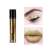 Qibest Diamond Eye Shadow Glitter, gold glitter eyeshadow on eyes and lips