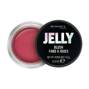 Rimmel London Jelly Blush 002 Cherry Popper, 5.53 g, rosa Rouge in einem Glas - Redigieren