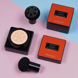 Podkład CC Cream o dużym kryciu, Makeup, Mushroom Air Cushion Full Coverage, Witamina C, SPF50, 02 Natural, 15 g