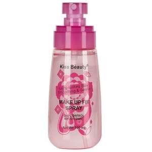 Kiss Beauty Fixačný sprej na make-up, Kontrola oleja Antioxidanty, 100 ml, Dlhodobé držanie, Vyhladzujúci a jemný - Fixátor make-upu