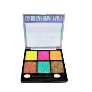 Gulflower Moon & Star Mini Palette, Color Carnival Party, 6-color eyeshadow palette with glitter - Eyeshadow