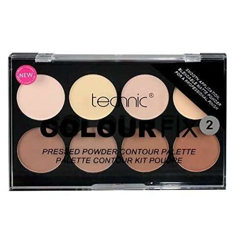 Paleta 8 pudre contur, Technic, Colour Fix 2, Pressed Powder Contour