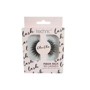 Technic Cha Cha Cha Faux Silk 3D мигли, чифт изкуствени мигли с лепило - Technic