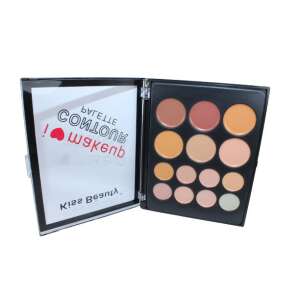 Kiss Beauty I Love Contour Palette, 14 nuanțe, paletă de contur - Corector