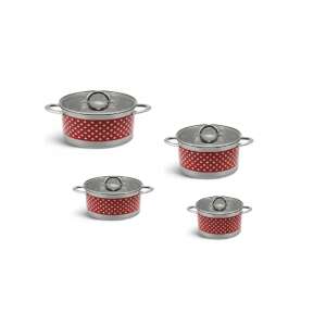 Modern Rozsdamentes Acél FőzőEdénykészlet - 4 db - Pöttyös 87277739 - Bachmayer