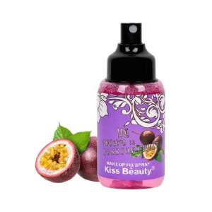 Kiss Beauty My World is Passion Fruit Make Up Fix Spray, 115 ml, Extract de maracuja, Vitamina C și E, Machiaj de lungă durată - Frumusețe și sănătate