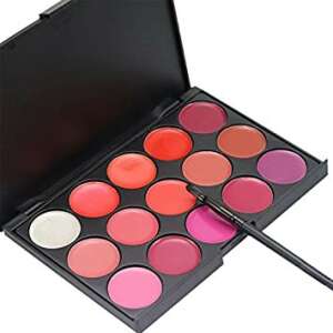 Fraulein38 15 color lipstick palette, 15 shades of lipstick in a compact case - Mouth