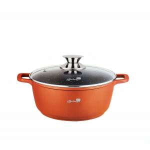 Oală Buchinger de 28 cm din bronz, antiaderentă, cu capac din sticlă - Bachmayer