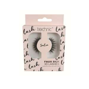 Technic Faux Silk 3D Lashes, Salsa, pair of false eyelashes with glue - False eyelashes